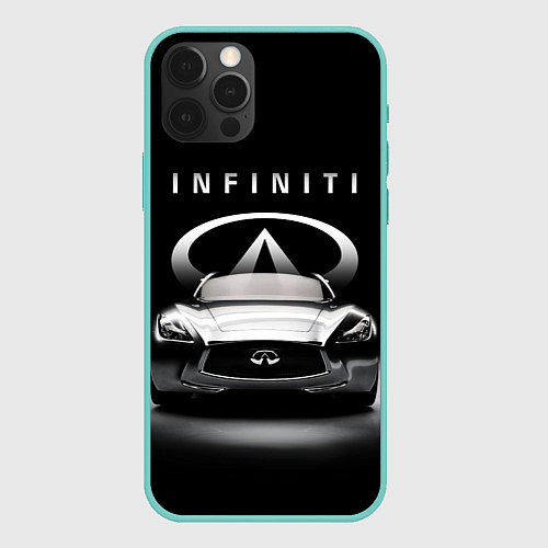 Чехол iPhone 12 Pro Max INFINITI / 3D-Мятный – фото 1