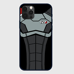 Чехол для iPhone 12 Pro Max КОСТЮМ N7 MASS EFFECT N7 М, цвет: 3D-черный