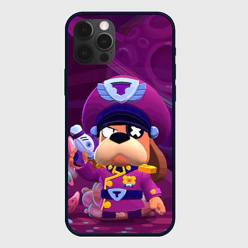 Чехол iPhone 12 Pro Max Генерал Гавс brawl stars / 3D-Черный – фото 1