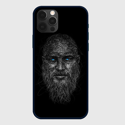 Чехол iPhone 12 Pro Max Ragnar Lodbrok / 3D-Черный – фото 1