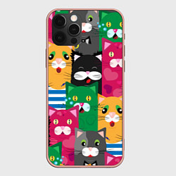Чехол iPhone 12 Pro Max Удивленные Коты