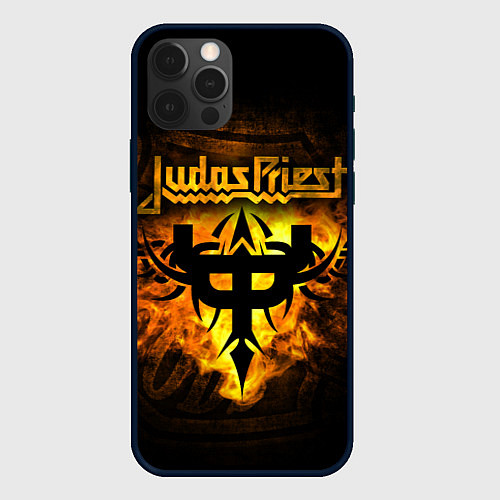 Чехол iPhone 12 Pro Max JUDAS PRIEST / 3D-Черный – фото 1