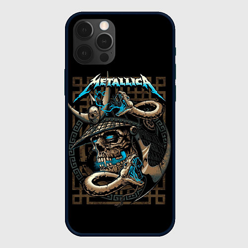 Чехол iPhone 12 Pro Max METALLICA / 3D-Черный – фото 1