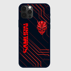 Чехол для iPhone 12 Pro Max CYBERPUNK 2077 samurai, цвет: 3D-черный