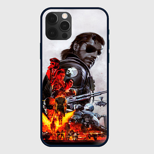 Чехол iPhone 12 Pro Max Metal Gear / 3D-Черный – фото 1