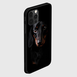 Чехол для iPhone 12 Pro Max ТАКСА, цвет: 3D-черный — фото 2