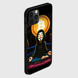 Чехол для iPhone 12 Pro Max БИТКОИН BITCOIN, цвет: 3D-черный — фото 2