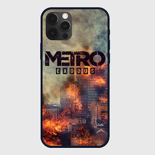 Чехол iPhone 12 Pro Max Metro Exodus / 3D-Черный – фото 1