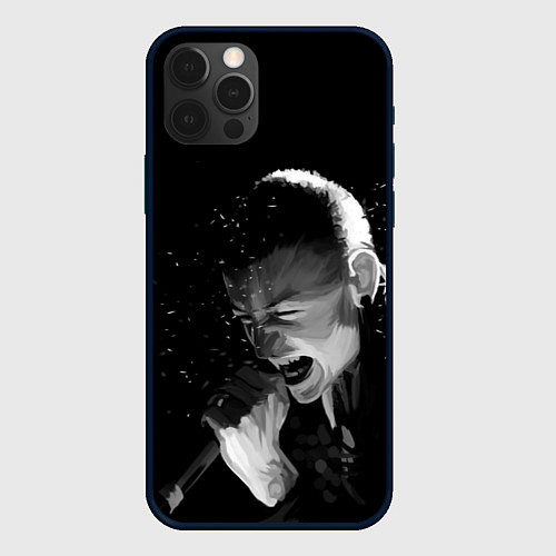 Чехол iPhone 12 Pro Max LINKIN PARK / 3D-Черный – фото 1