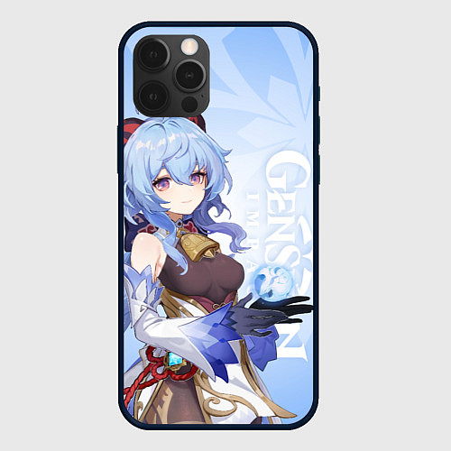 Чехол iPhone 12 Pro Max GENSHIN IMPACT, ГАНЬ ЮЙ / 3D-Черный – фото 1