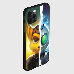 Чехол для iPhone 12 Pro Max Рэтчет и Кланr, цвет: 3D-черный — фото 2