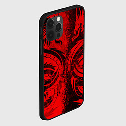 Чехол для iPhone 12 Pro Max BLACK RED DRAGONS TATOO, цвет: 3D-черный — фото 2