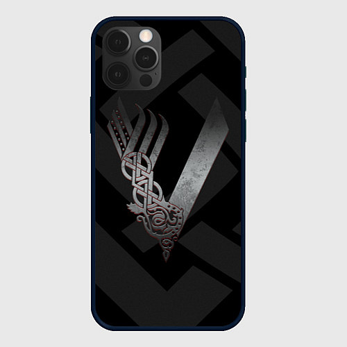 Чехол iPhone 12 Pro Max ВИКИНГИ VIKINGS V / 3D-Черный – фото 1