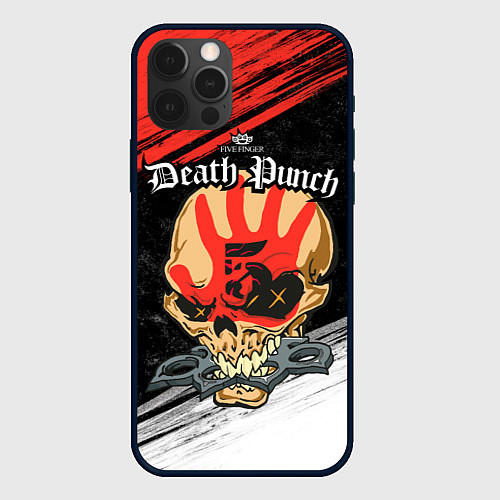 Чехол iPhone 12 Pro Max Five Finger Death Punch 7 / 3D-Черный – фото 1