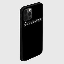 Чехол для iPhone 12 Pro Max Alexander, цвет: 3D-черный — фото 2