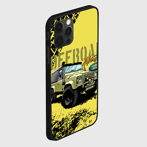 Чехол iPhone 12 Pro Max LAND ROVER / 3D-Черный – фото 2