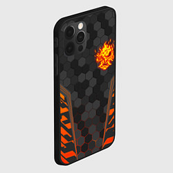 Чехол для iPhone 12 Pro Max CYBERPUNK 2077 SAMURAI КИБЕР, цвет: 3D-черный — фото 2