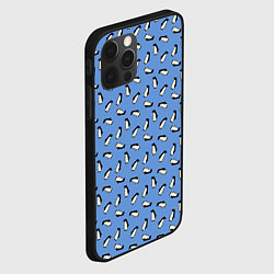 Чехол для iPhone 12 Pro Max Пингвины, цвет: 3D-черный — фото 2