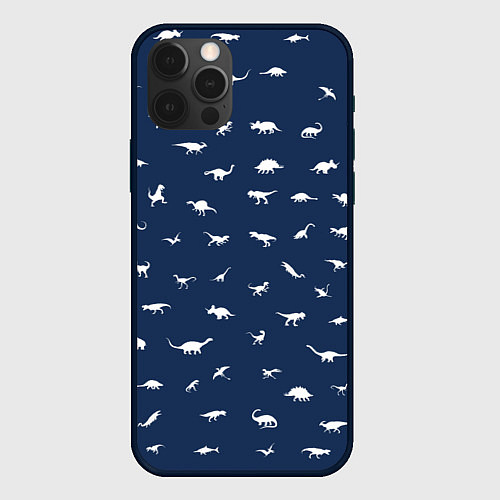 Чехол iPhone 12 Pro Max Dinoworld 2 / 3D-Черный – фото 1