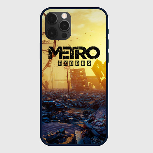 Чехол iPhone 12 Pro Max Metro Exodus / 3D-Черный – фото 1