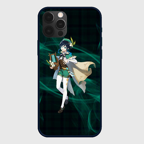 Чехол iPhone 12 Pro Max Genshin Impact - Venti / 3D-Черный – фото 1