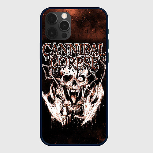Чехол iPhone 12 Pro Max Cannibal Corpse / 3D-Черный – фото 1