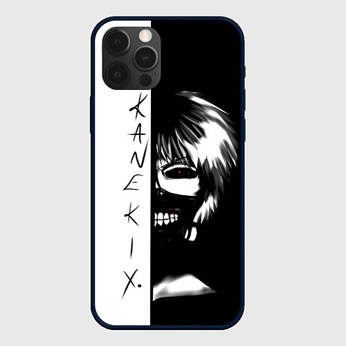 Чехол iPhone 12 Pro Max Kaneki X Tokyo Ghoul / 3D-Черный – фото 1