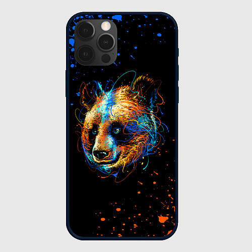 Чехол iPhone 12 Pro Max КРАСОЧНАЯ ПАНДА / 3D-Черный – фото 1