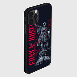 Чехол для iPhone 12 Pro Max GUNS-N-ROSES, цвет: 3D-черный — фото 2