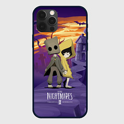 Чехол для iPhone 12 Pro Max Little Nightmares 2, цвет: 3D-черный