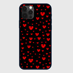 Чехол iPhone 12 Pro Max Красные сердца