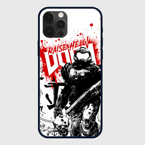 Чехол iPhone 12 Pro Max DOOM Eternal / 3D-Черный – фото 1