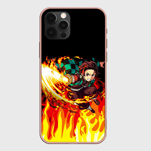 Чехол iPhone 12 Pro Max ТАНДЖИРО / 3D-Светло-розовый – фото 1