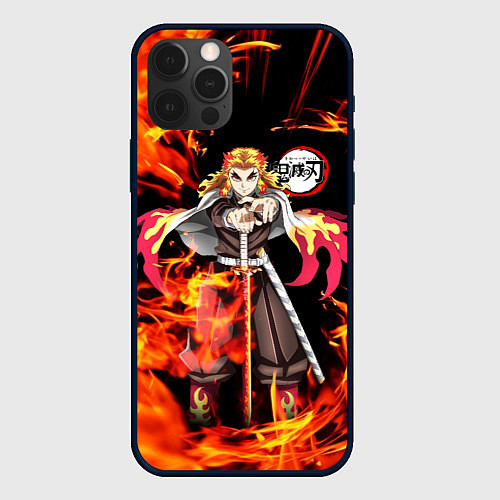 Чехол iPhone 12 Pro Max КЛИНОК РАССЕКАЮЩИЙ ДЕМОНОВ / 3D-Черный – фото 1