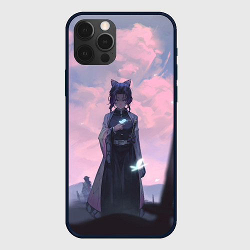 Чехол iPhone 12 Pro Max КЛИНОК РАССЕКАЮЩИЙ ДЕМОНОВ / 3D-Черный – фото 1