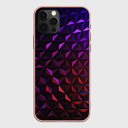 Чехол для iPhone 12 Pro Max Неоновая Текстура, цвет: 3D-светло-розовый