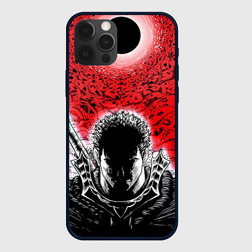 Чехол iPhone 12 Pro Max BERSERK БЕРСЕРК / 3D-Черный – фото 1