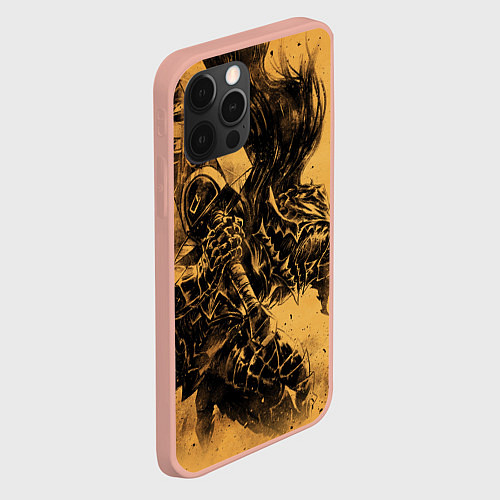 Чехол iPhone 12 Pro Max BERSERK БЕРСЕРК / 3D-Светло-розовый – фото 2