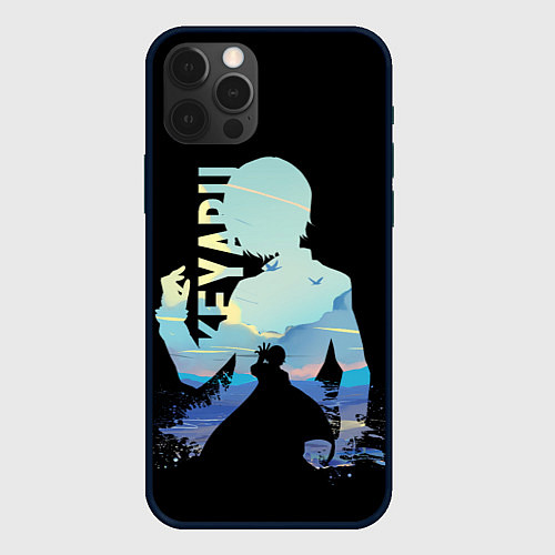 Чехол iPhone 12 Pro Max Keyaru / 3D-Черный – фото 1