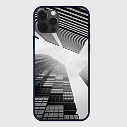 Чехол для iPhone 12 Pro Max Минимализм, цвет: 3D-черный