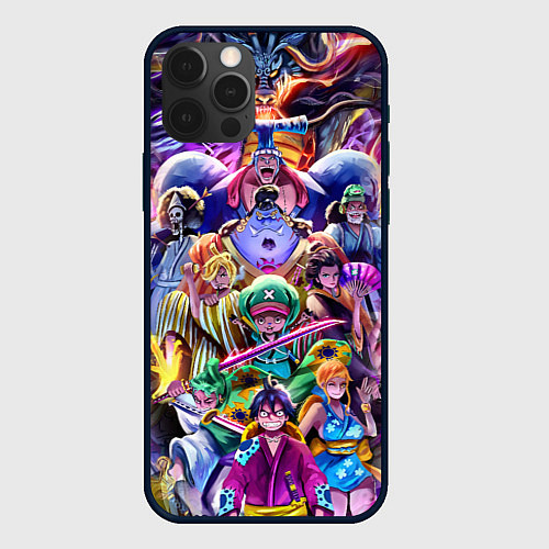 Чехол iPhone 12 Pro Max ONE PIECE ВАН ПИС ПЕРСОНАЖИ / 3D-Черный – фото 1