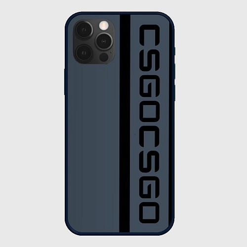 Чехол iPhone 12 Pro Max CSGO / 3D-Черный – фото 1