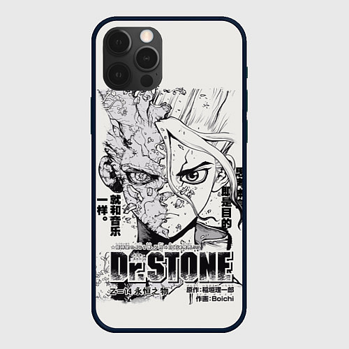 Чехол iPhone 12 Pro Max Dr Stone Senkuu / 3D-Черный – фото 1