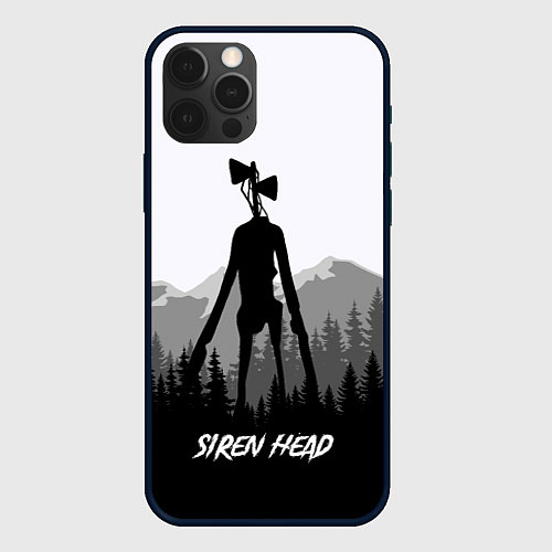 Чехол iPhone 12 Pro Max SIREN HEAD DARK FOREST / 3D-Черный – фото 1