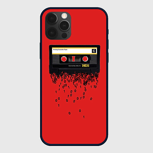 Чехол iPhone 12 Pro Max The death of the cassette tape / 3D-Черный – фото 1