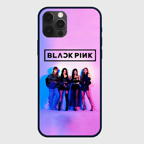 Чехол iPhone 12 Pro Max BLACKPINK / 3D-Черный – фото 1