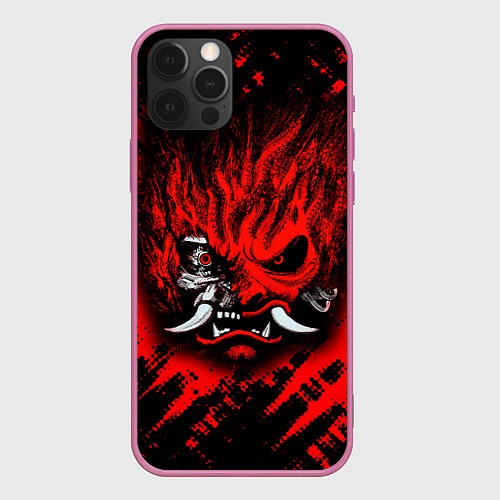 Чехол iPhone 12 Pro Max SAMURAI KEANU REEVES RED / 3D-Малиновый – фото 1