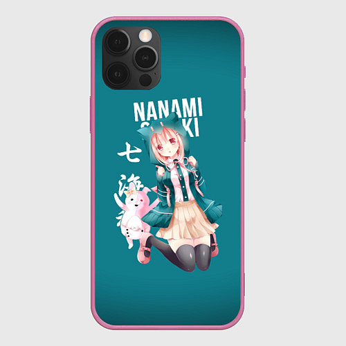 Чехол iPhone 12 Pro Max Чиаки Нанами Danganronpa 2 / 3D-Малиновый – фото 1