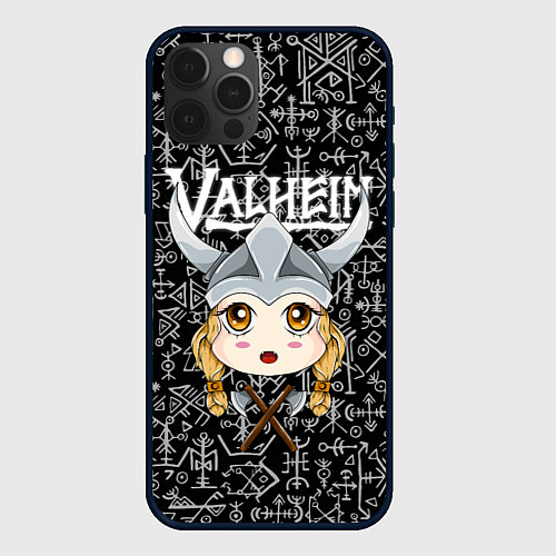 Чехол iPhone 12 Pro Max Valheim Girl / 3D-Черный – фото 1