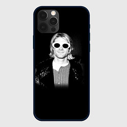 Чехол для iPhone 12 Pro Max Курт Кобейн в Очках Nirvana, цвет: 3D-черный